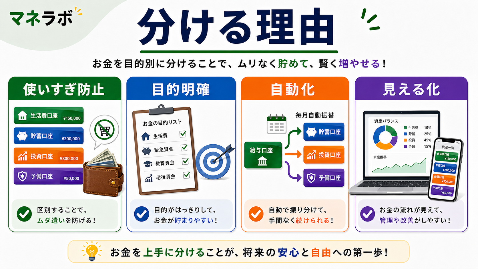 残ったら貯金と先取り貯金の比較