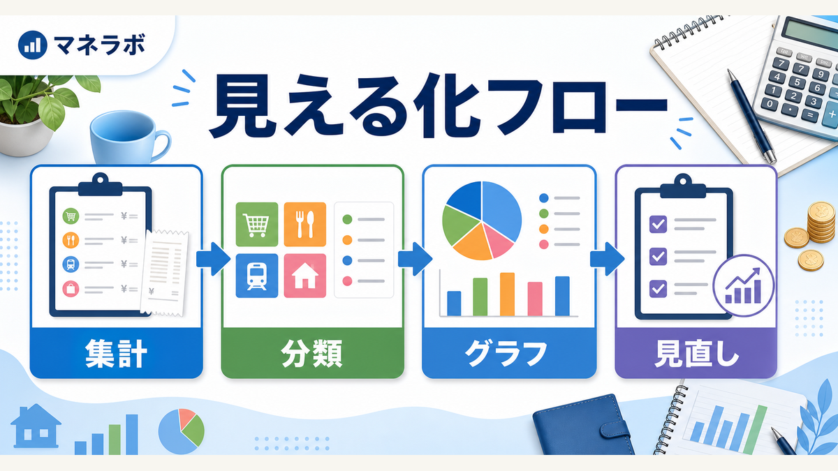 家計見える化の3ステップ