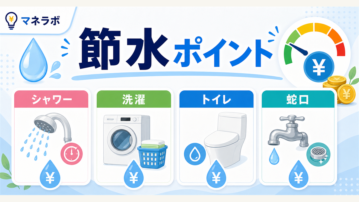 水道代の使用内訳と節約ポイント
