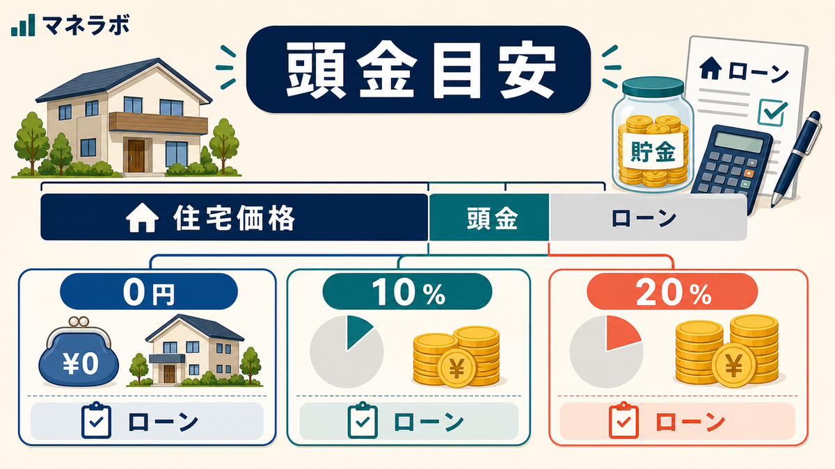 住宅種別ごとの頭金平均額を示すグラフ