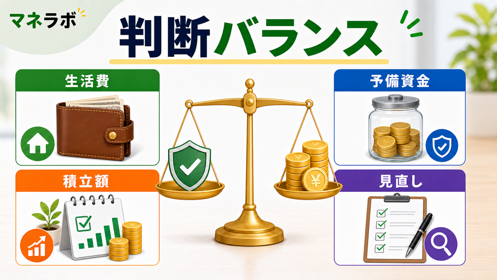 貯金と投資のバランスの決め方