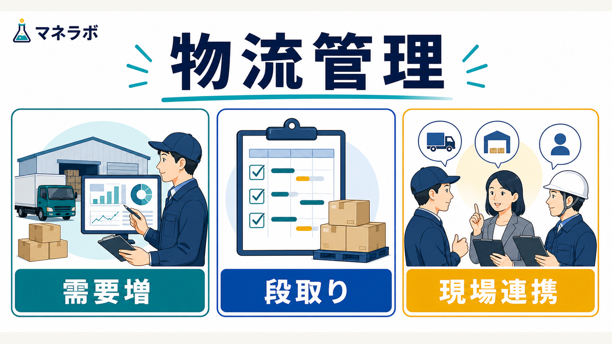 物流管理未経験転職の向いている人・業務範囲・年収目安