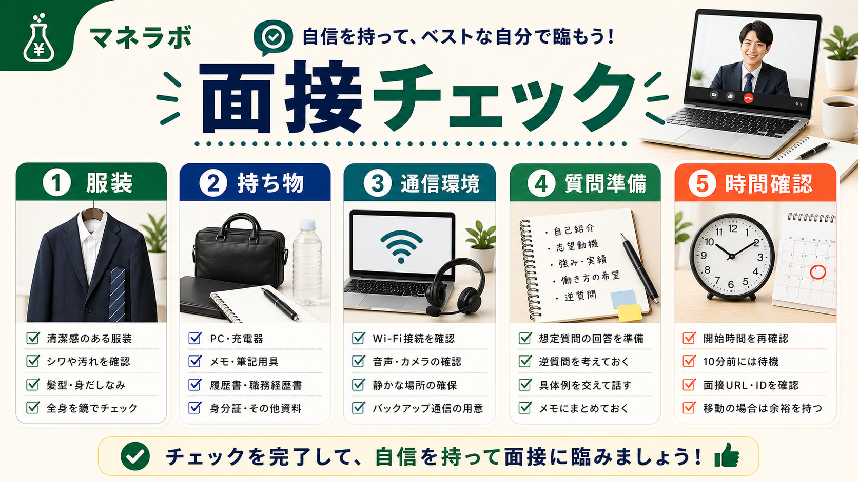 面接官が自己紹介で確認している3つのポイント
