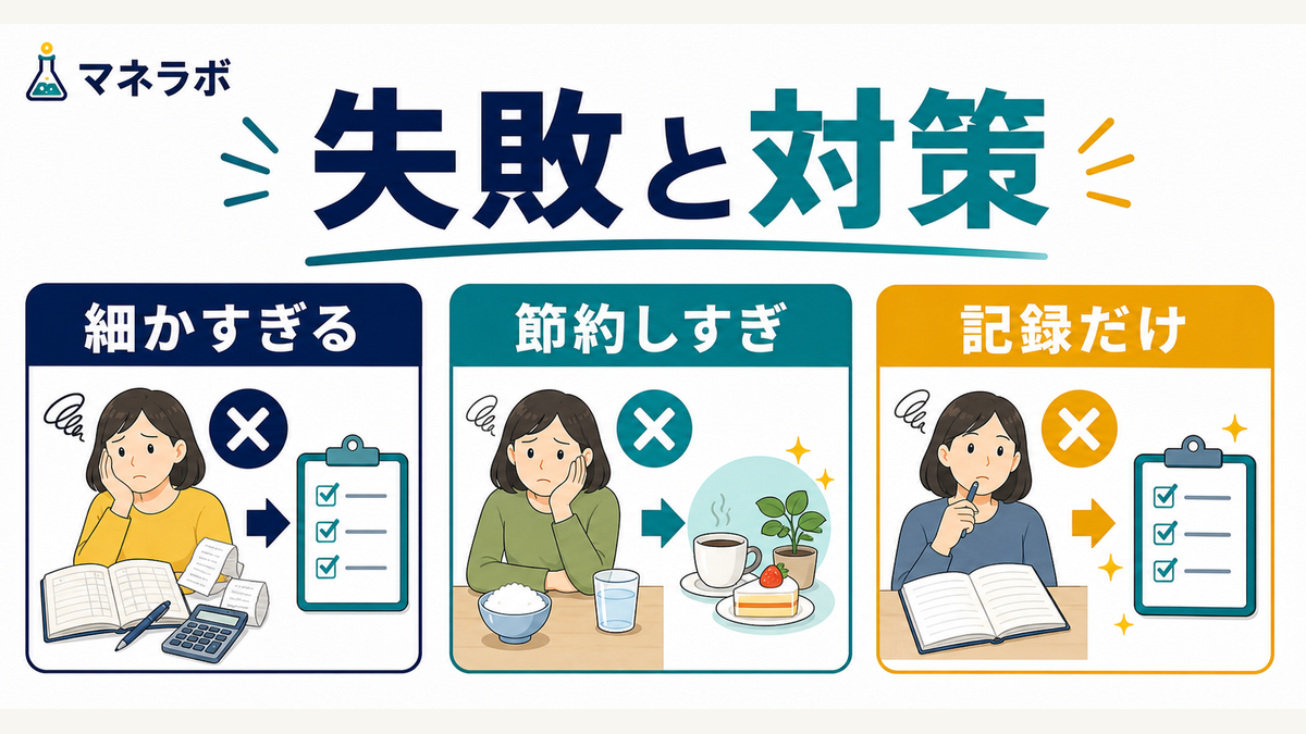 家計管理の初心者がつまずきやすい3つのポイントと対策チェックリスト