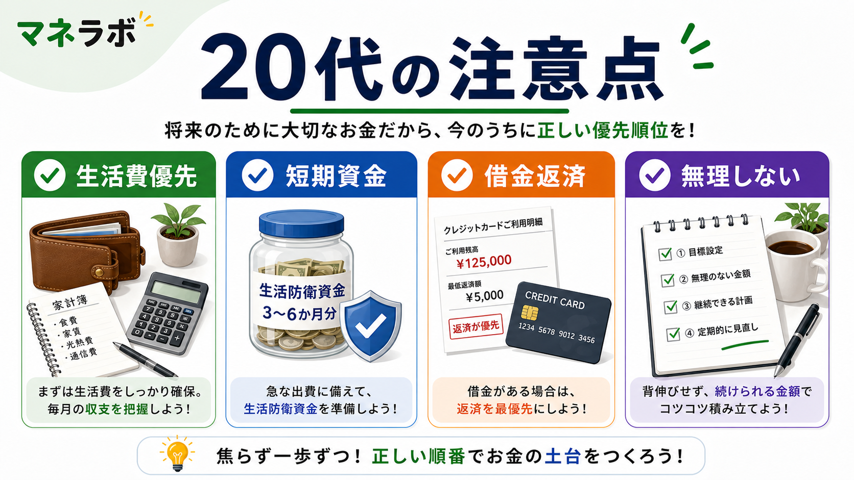 20代がNISAを始める際の3つの注意点
