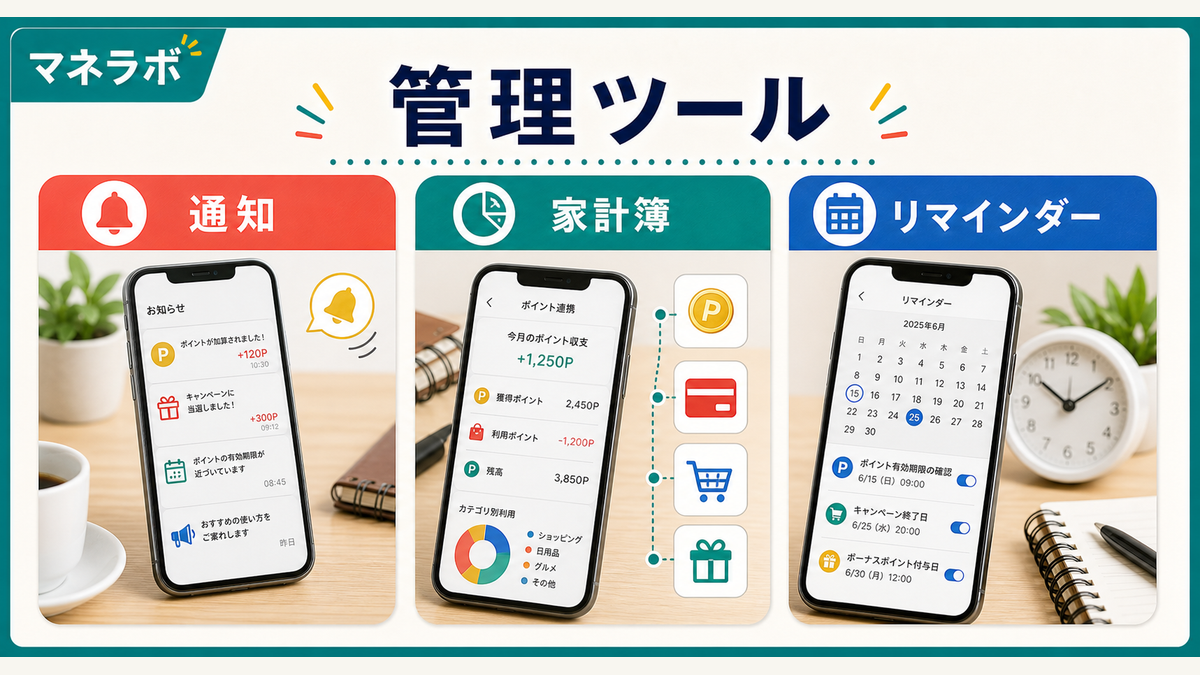 ポイント管理に便利なツール3選