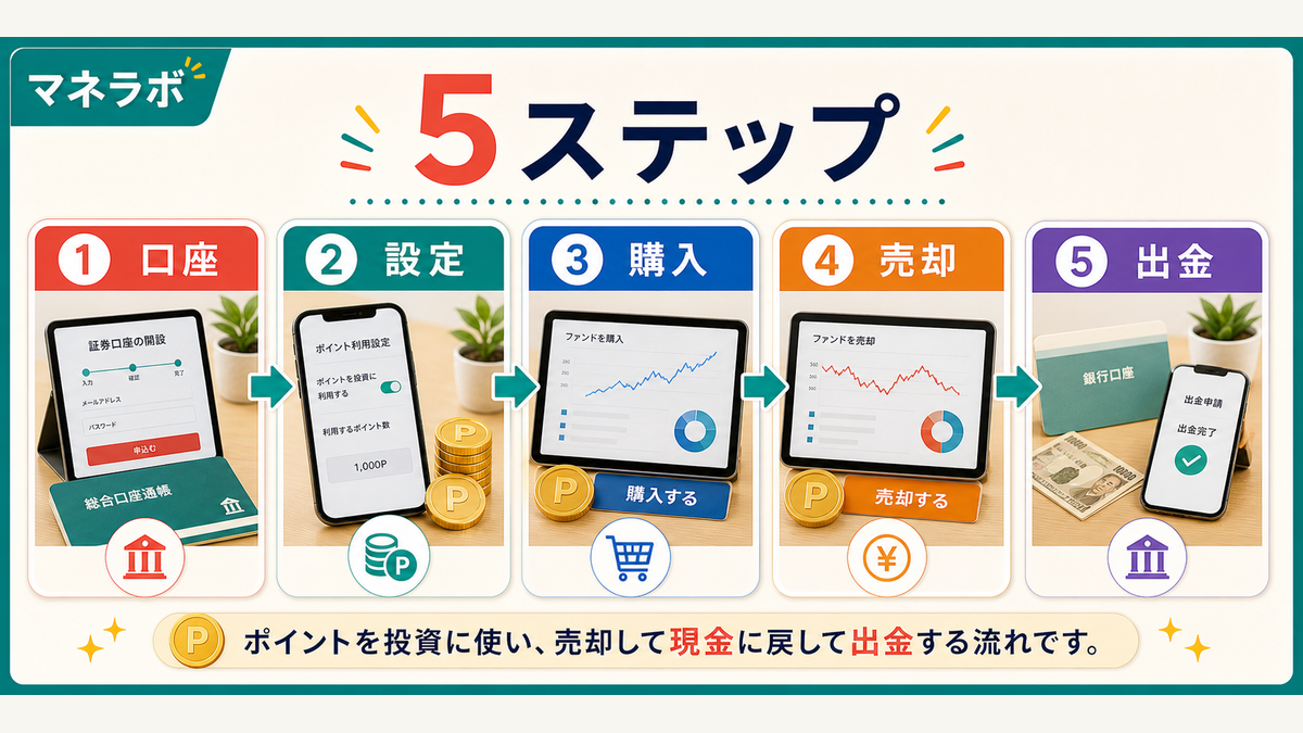 ポイント別の現金化手順