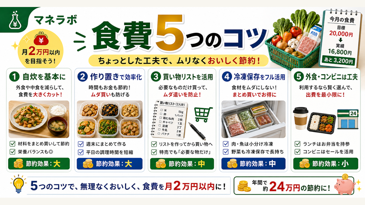 食費節約5つのコツ