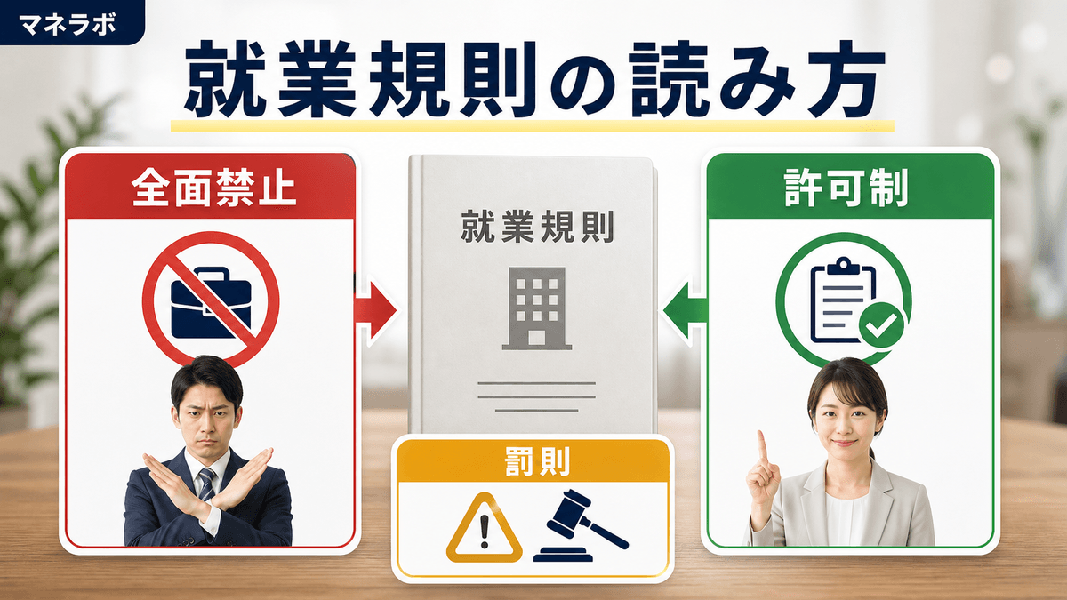 就業規則の副業禁止パターン：全面禁止と許可制の違い